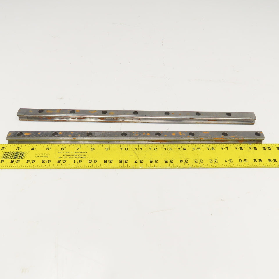 20mm x 18mm Profile Linear Guide Rail 450mm OAL Lot Of 2