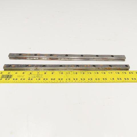 20mm x 18mm Profile Linear Guide Rail 450mm OAL Lot Of 2