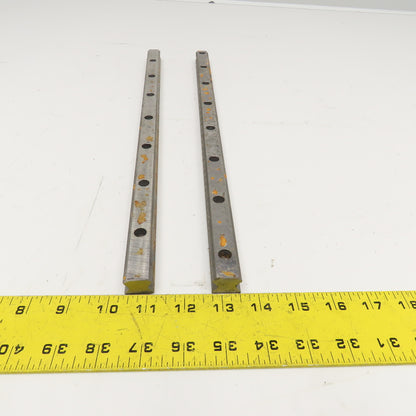 20mm x 18mm Profile Linear Guide Rail 450mm OAL Lot Of 2