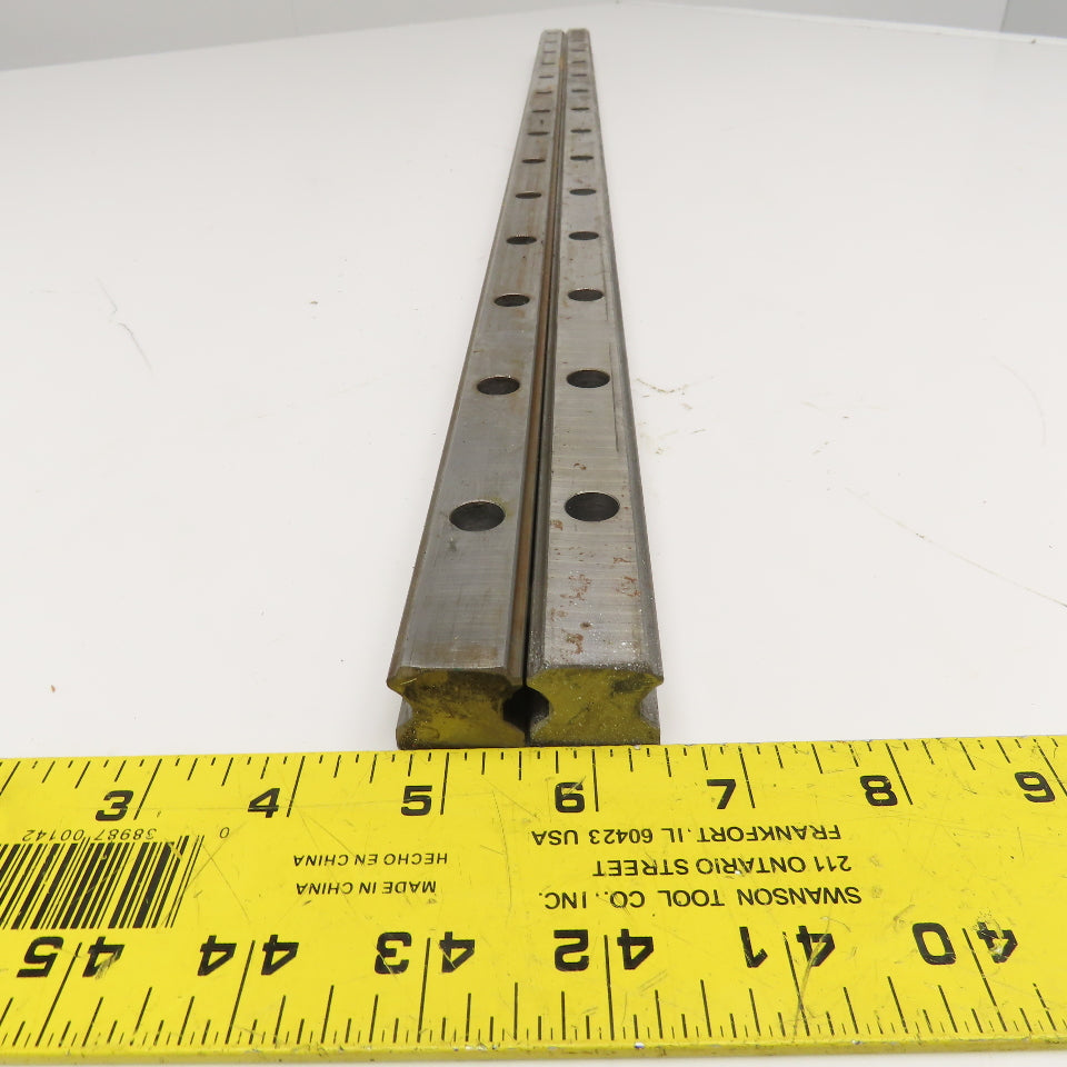 23mm x 22mm W Profile Linear Guide Rail 850mm OAL Lot Of 2