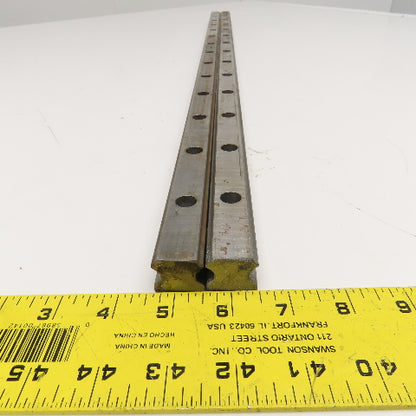 23mm x 22mm W Profile Linear Guide Rail 850mm OAL Lot Of 2