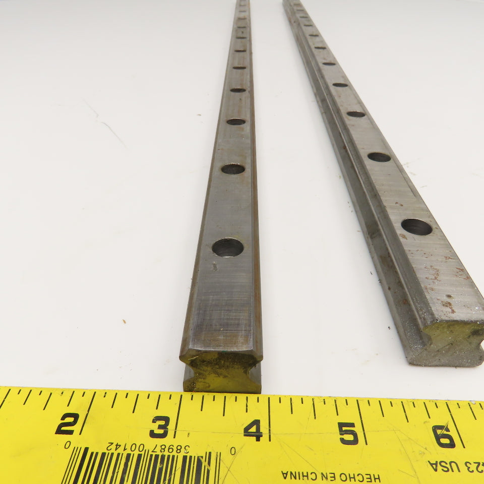 23mm x 22mm W Profile Linear Guide Rail 850mm OAL Lot Of 2