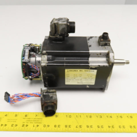 Okuma BL MC50E-20TB 1kW 2000RPM 3Ph 133V 133Hz BL Motor Missing Cover