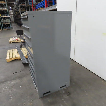 Lista 9 Drawer Industrial Small Parts Tool Storage Cabinet 28 x 28 x 60" Painted