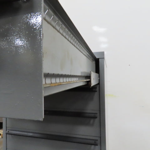 Lista 9 Drawer Industrial Small Parts Tool Storage Cabinet 28 x 28 x 60" Painted