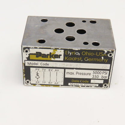 Parker CM2PPV50 Hydraulic Stack Check Valve 5000PSI