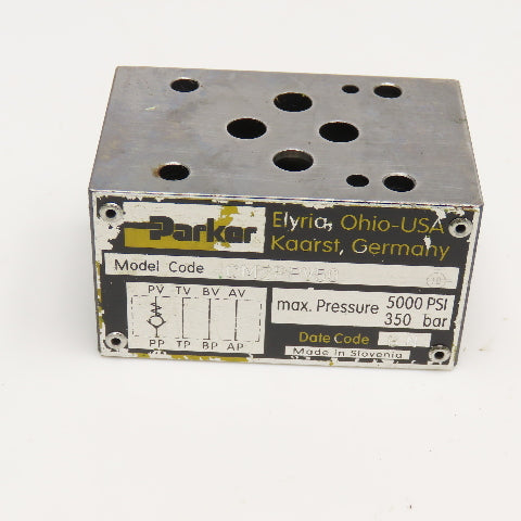Parker CM2PPV50 Hydraulic Stack Check Valve 5000PSI