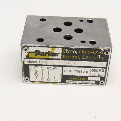 Parker CM2PPV50 Hydraulic Stack Check Valve 5000PSI