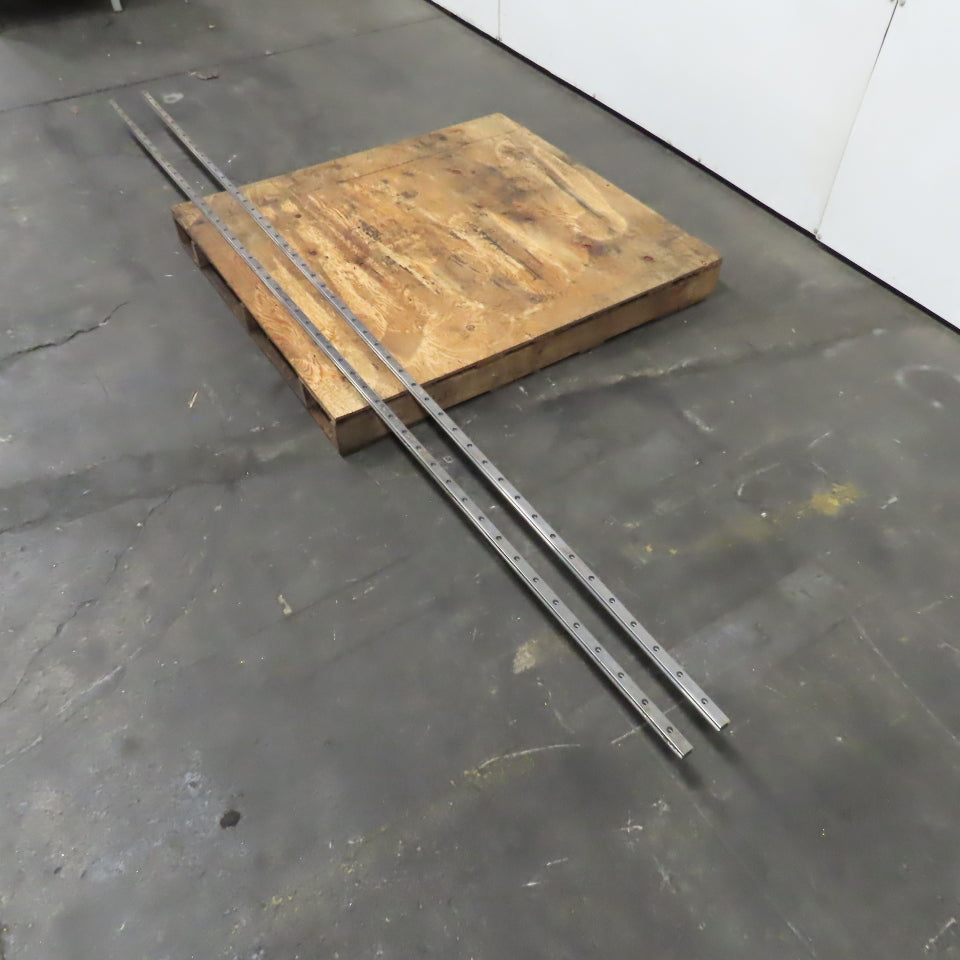 23mm Wide x 22mm Height Linear Guide Rail 3016mm / 118-3/4" OAL Lot Of 2