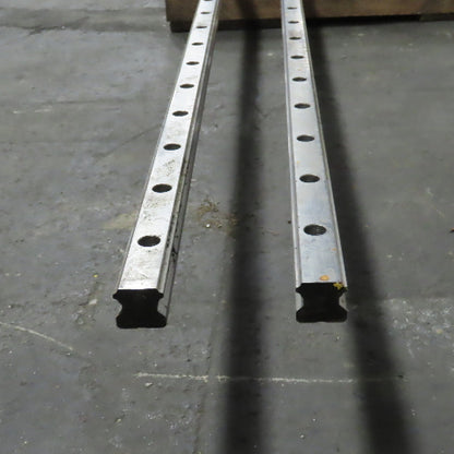 23mm Wide x 22mm Height Linear Guide Rail 3016mm / 118-3/4" OAL Lot Of 2