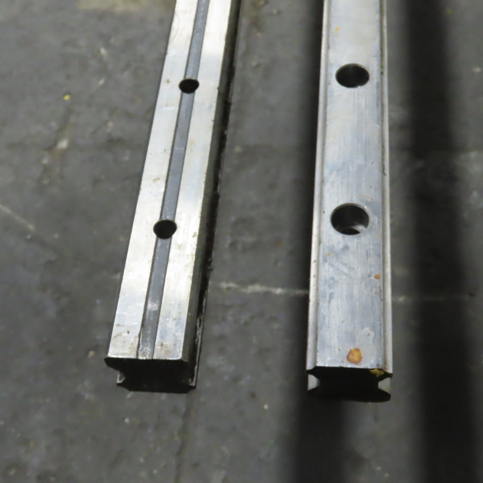23mm Wide x 22mm Height Linear Guide Rail 3016mm / 118-3/4" OAL Lot Of 2