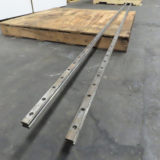 23mm Wide x 22mm Height Linear Guide Rail 3016mm / 118-3/4" OAL Lot Of 2