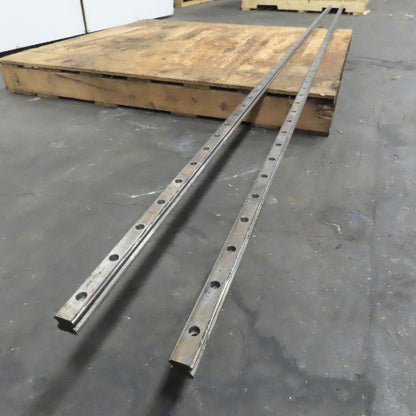 23mm Wide x 22mm Height Linear Guide Rail 3016mm / 118-3/4" OAL Lot Of 2