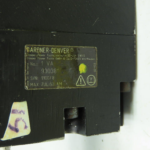 Gardner Denver 1VA 930381 1BA 927255 Cooper Electric Nutrunner 3/8" Drive