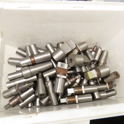 Huge Lot Misc. Shape CNC Turret Dies Punches Square Circles Etc. 670Lbs
