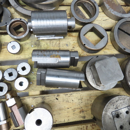 Huge Lot Misc. Shape CNC Turret Dies Punches Square Circles Etc. 670Lbs