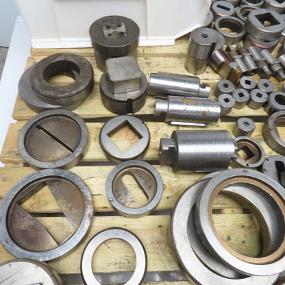 Huge Lot Misc. Shape CNC Turret Dies Punches Square Circles Etc. 670Lbs