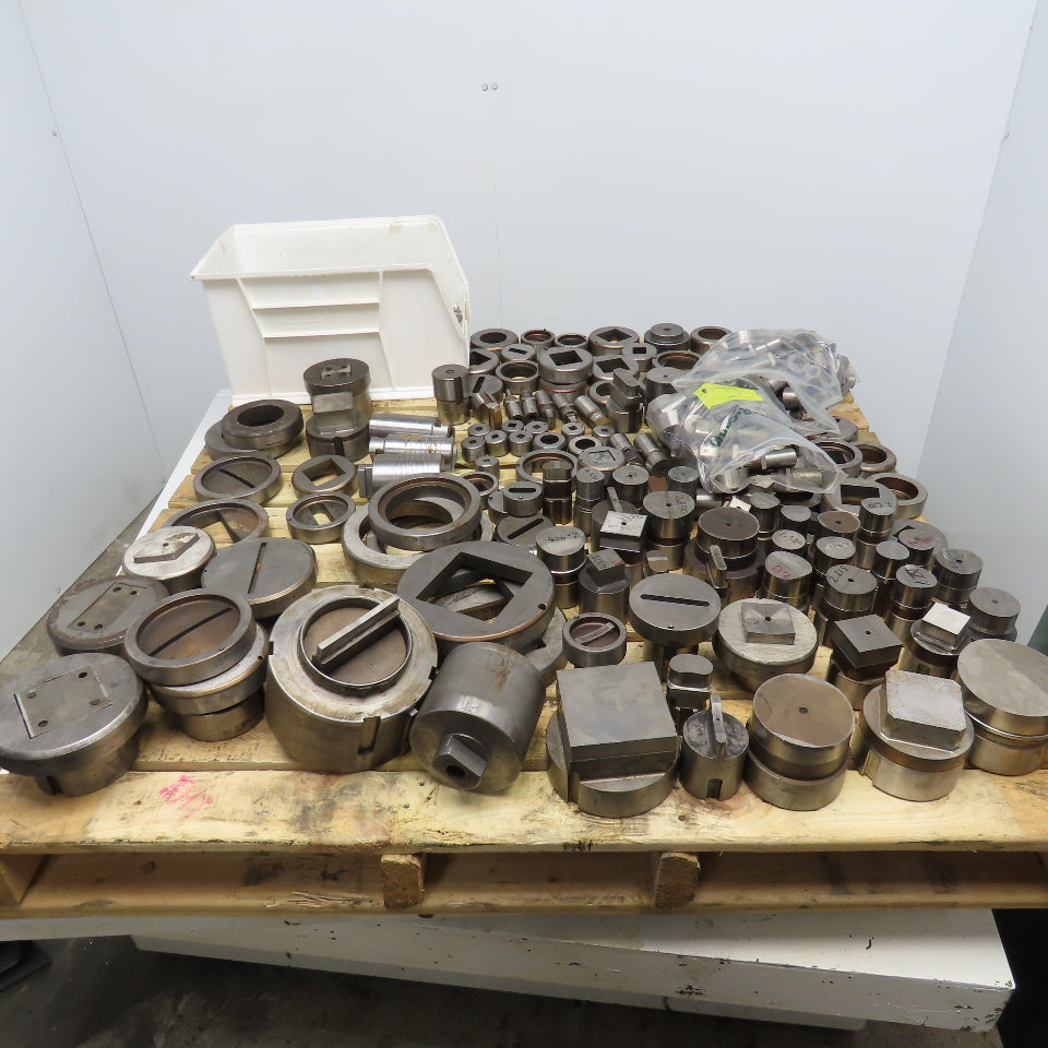 Huge Lot Misc. Shape CNC Turret Dies Punches Square Circles Etc. 670Lbs