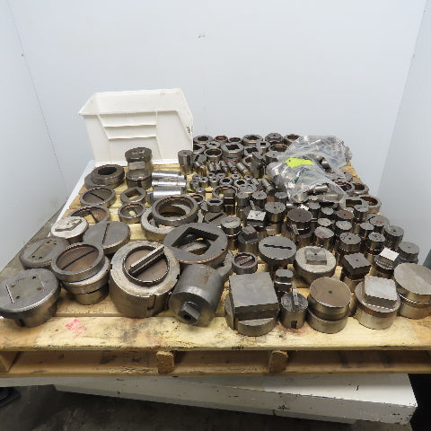 Huge Lot Misc. Shape CNC Turret Dies Punches Square Circles Etc. 670Lbs