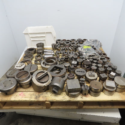 Huge Lot Misc. Shape CNC Turret Dies Punches Square Circles Etc. 670Lbs