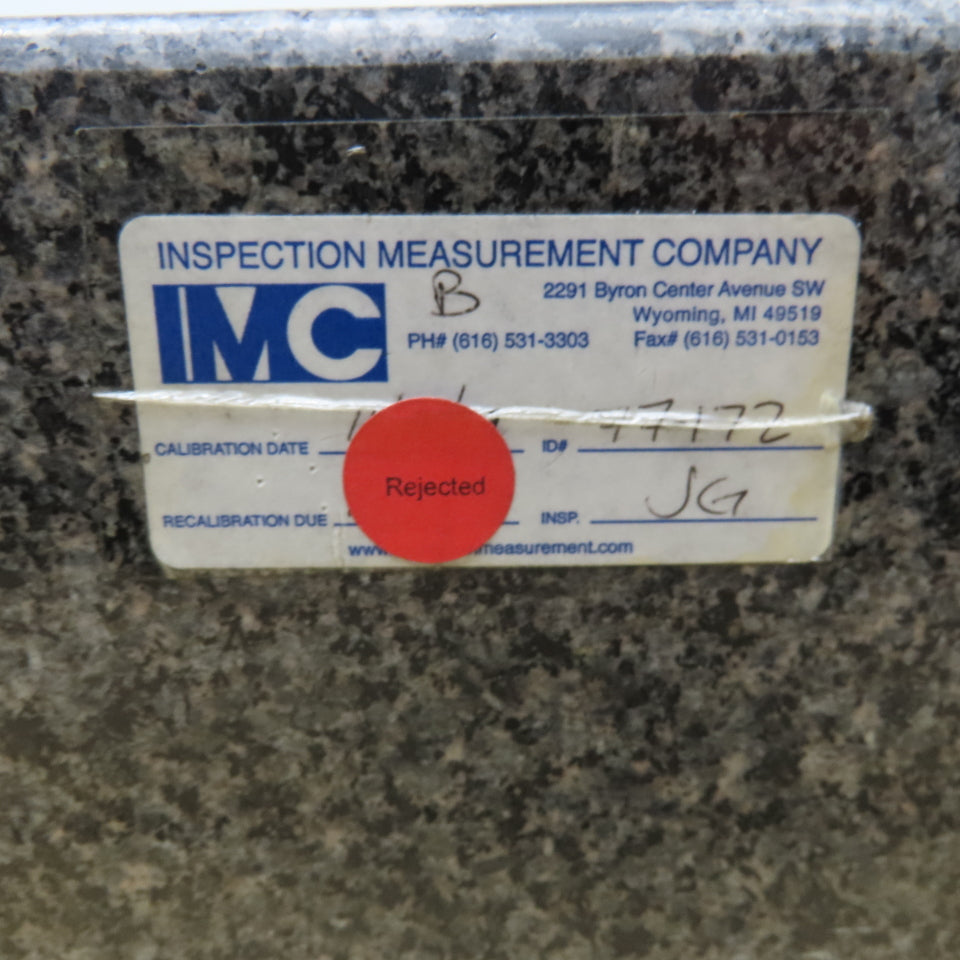 24" x 24" x 6" Black White Granite Surface Plate Layout Table