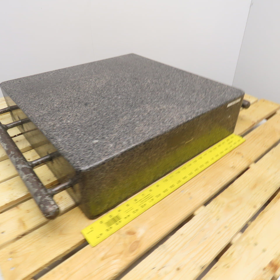 24" x 24" x 6" Black White Granite Surface Plate Layout Table