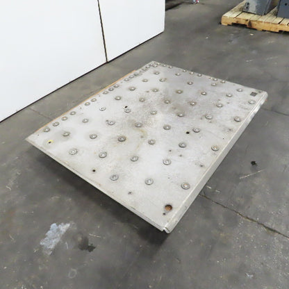 60" x 46" Ball Transfer Gravity Roller 304/28 Stainless Steel Plate