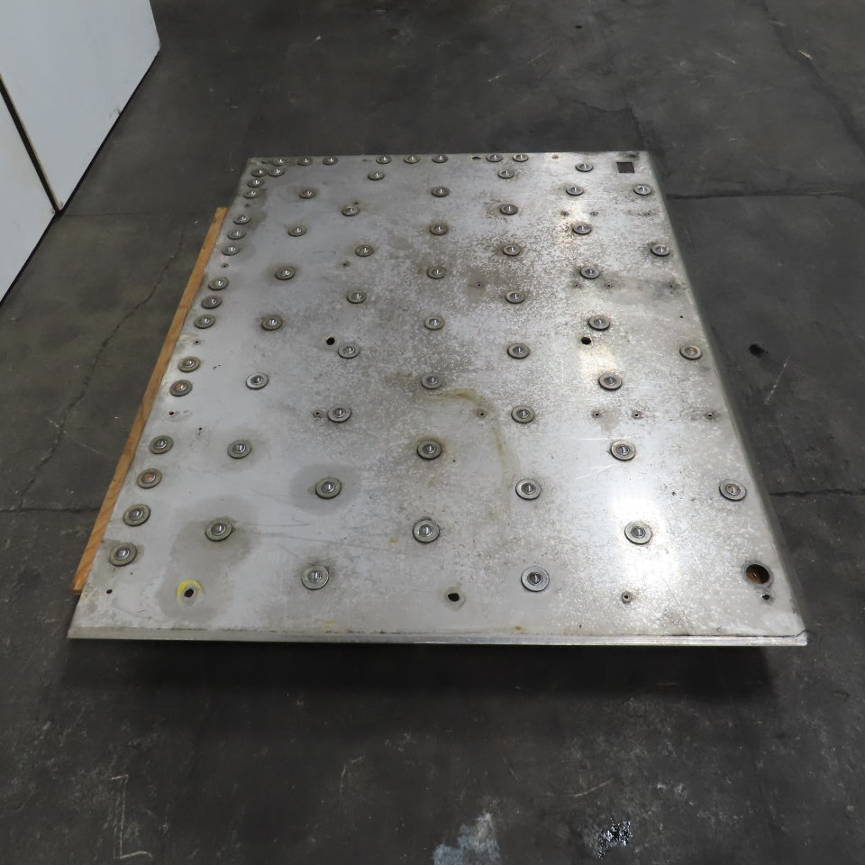 60" x 46" Ball Transfer Gravity Roller 304/28 Stainless Steel Plate