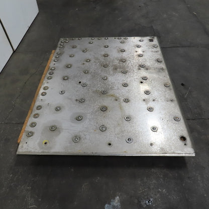 60" x 46" Ball Transfer Gravity Roller 304/28 Stainless Steel Plate