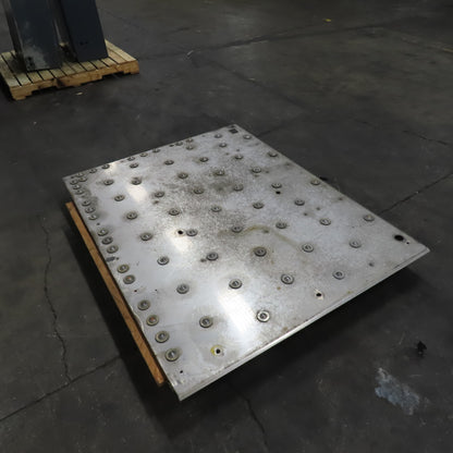 60" x 46" Ball Transfer Gravity Roller 304/28 Stainless Steel Plate
