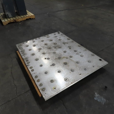 60" x 46" Ball Transfer Gravity Roller 304/28 Stainless Steel Plate