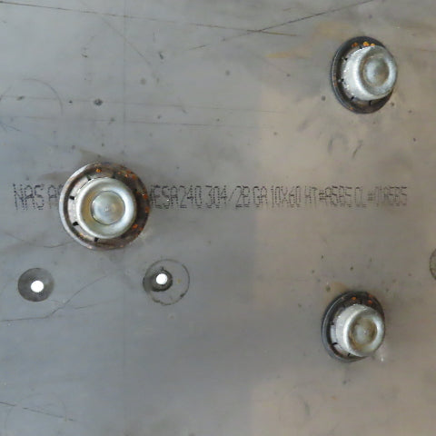 60" x 46" Ball Transfer Gravity Roller 304/28 Stainless Steel Plate
