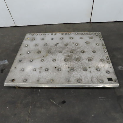 60" x 46" Ball Transfer Gravity Roller 304/28 Stainless Steel Plate