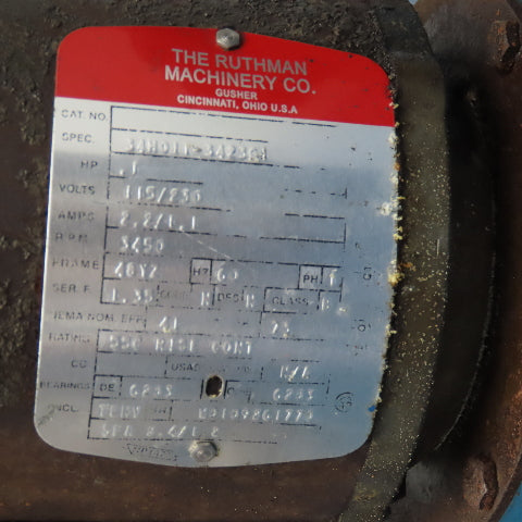 Gusher 1P3-LONG 115/230V 1Ph Coolant Pump 9 Gallon Reservoir