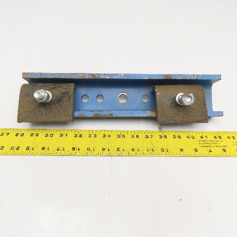 Gorbel Style Under Beam Hanger Bracket 14" x 3" x 1-3/4" W/ Flange Clamps