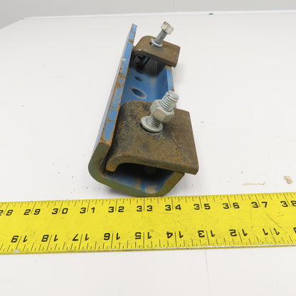 Gorbel Style Under Beam Hanger Bracket 14" x 3" x 1-3/4" W/ Flange Clamps