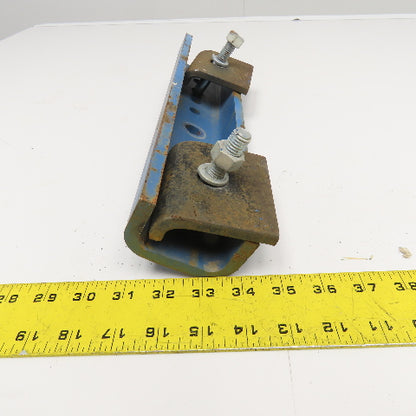 Gorbel Style Under Beam Hanger Bracket 14" x 3" x 1-3/4" W/ Flange Clamps