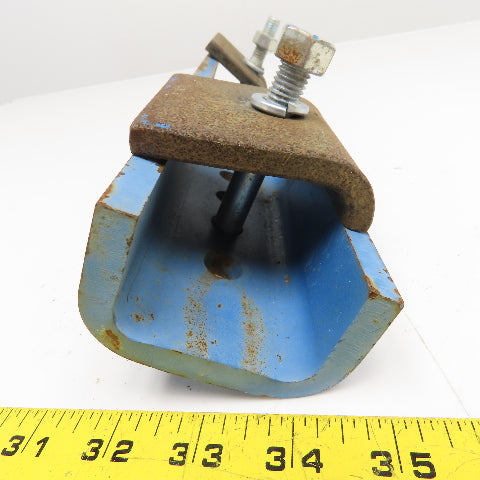 Gorbel Style Under Beam Hanger Bracket 14" x 3" x 1-3/4" W/ Flange Clamps