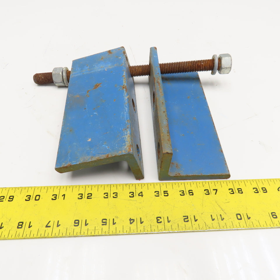 Gorbel Style Under Beam Hanger Flush Mounting Bracket 7" x 3" x 2" Lot of 2
