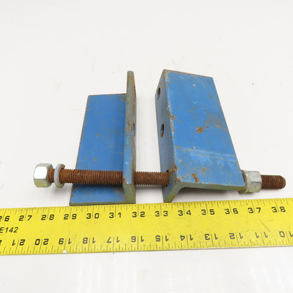 Gorbel Style Under Beam Hanger Flush Mounting Bracket 7" x 3" x 2" Lot of 2