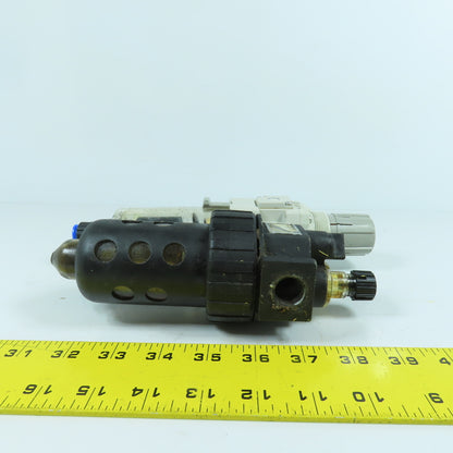 SMC AW30-F03D-B Filter Regulator 0.05-0.85MPa W/ Parker Lubricator