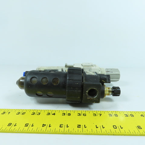 SMC AW30-F03D-B Filter Regulator 0.05-0.85MPa W/ Parker Lubricator