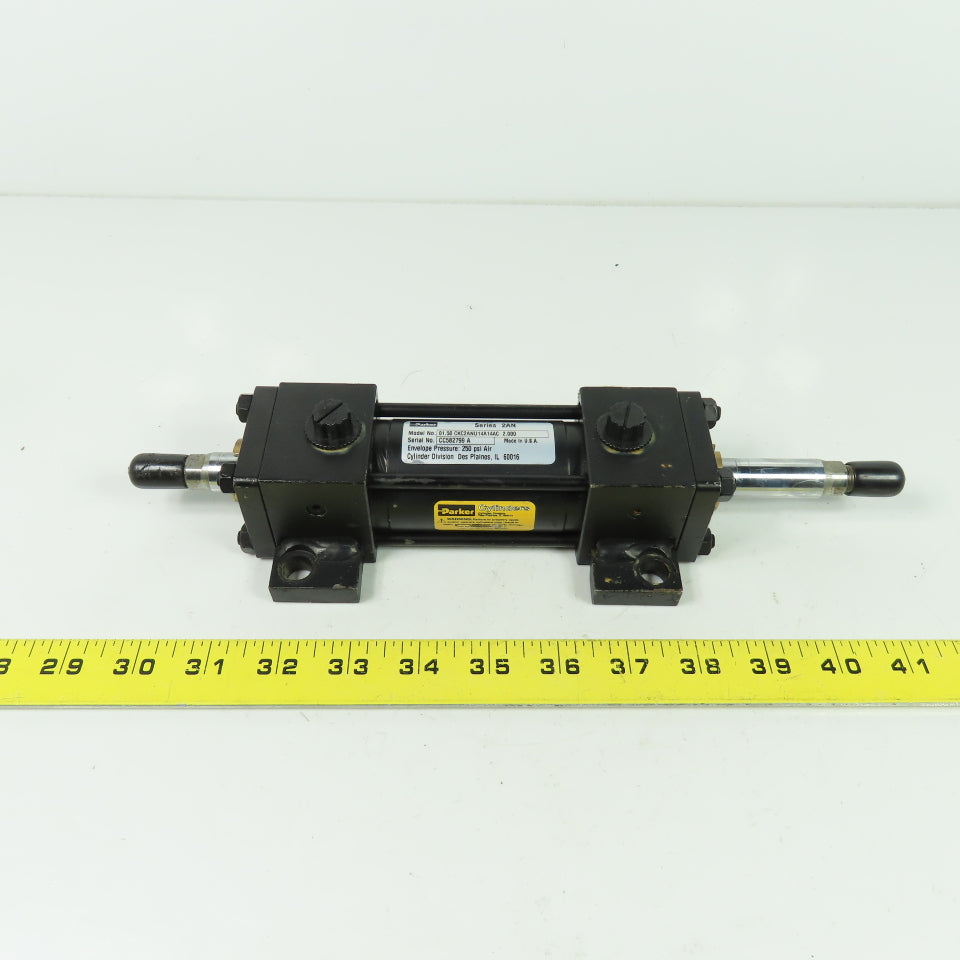 Parker 01.50 CKC2ANU14A14AC 2.000 Double End/Acting Hydraulic Cylinder 2" Stroke