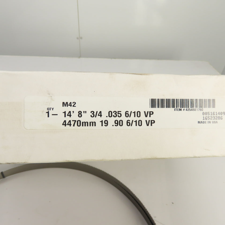 Morse M42 14' 8" 3/4 .035 6/10 VP Band Saw Blade