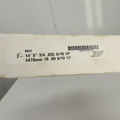 Morse M42 14' 8" 3/4 .035 6/10 VP Band Saw Blade Lot Of 2