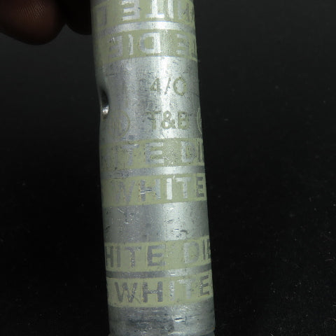 Thomas Betts 2-Way Long Barrel Splice Connector White Die 66 4/0 AWG AL9