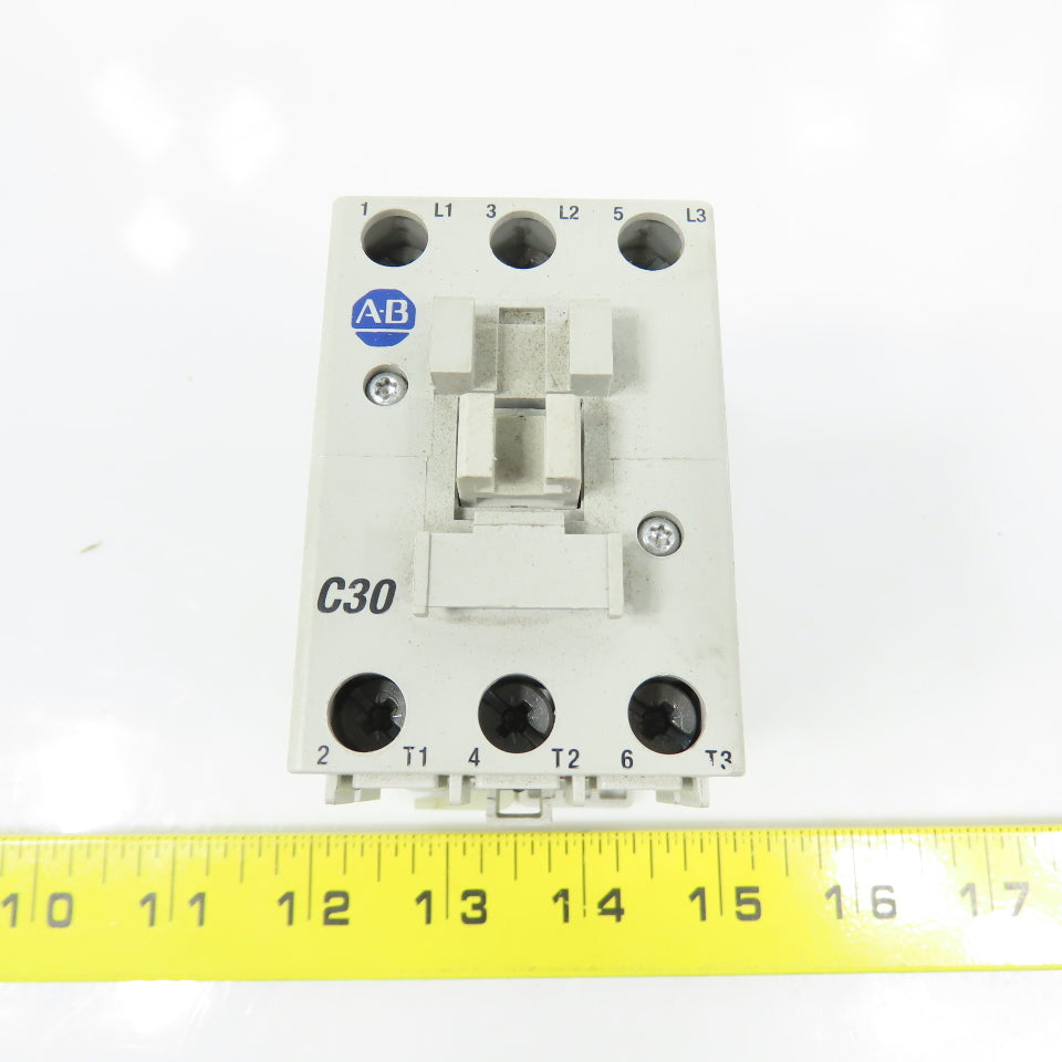 Allen Bradley 100-C30*00 Ser C 25HP C30 Contactor 600VAC Max 120V Coil