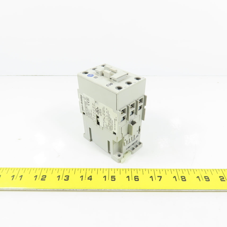 Allen Bradley 100-C30*00 Ser C 25HP C30 Contactor 600VAC Max 120V Coil