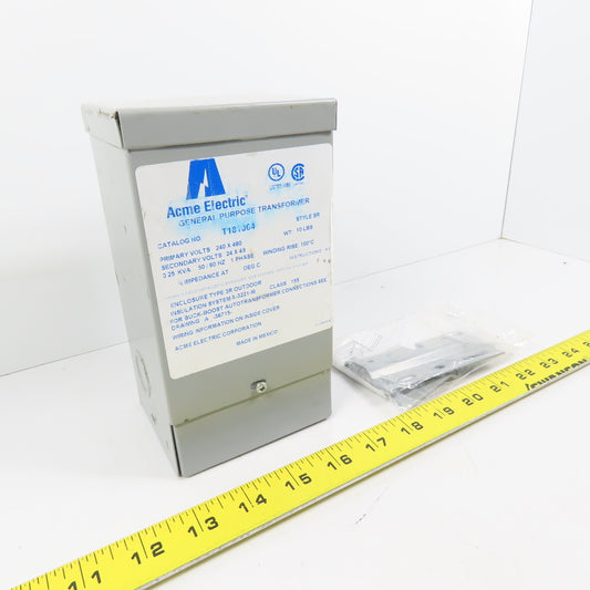 Acme T181064 0.25kVA Single Phase Transformer Pri 240/480V Sec 24/48V Type 3R