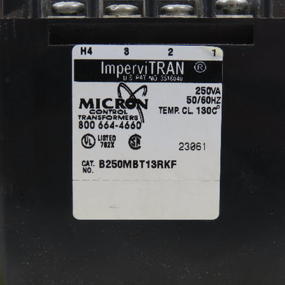 ImperviTran B250MBT13RKF 250VA Control Transformer Pri 208-230/460V Sec 115V